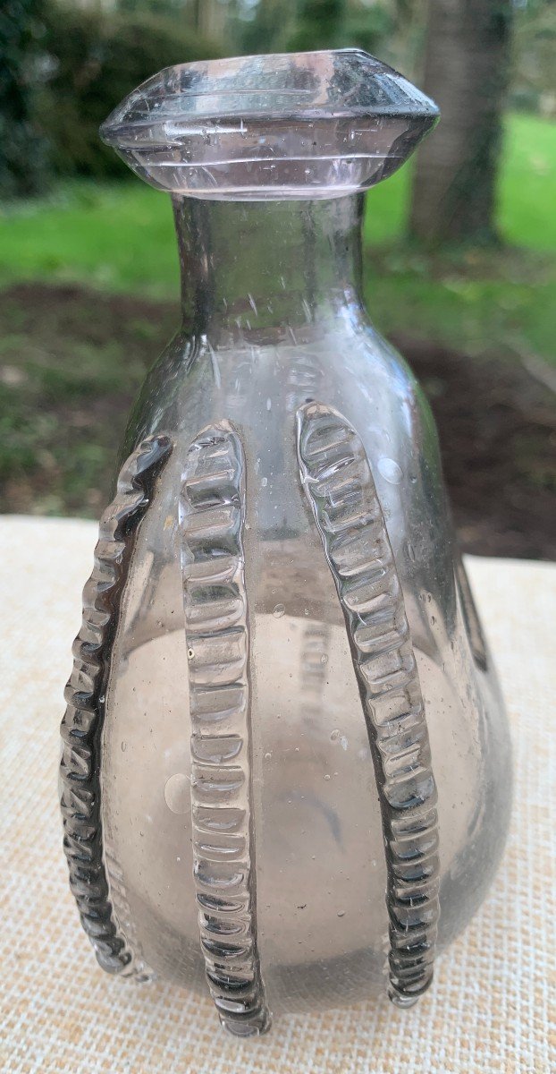 Folk Art: 18th Cty Annular Glass Gourd , Normandy (north West Of France) ? -photo-2