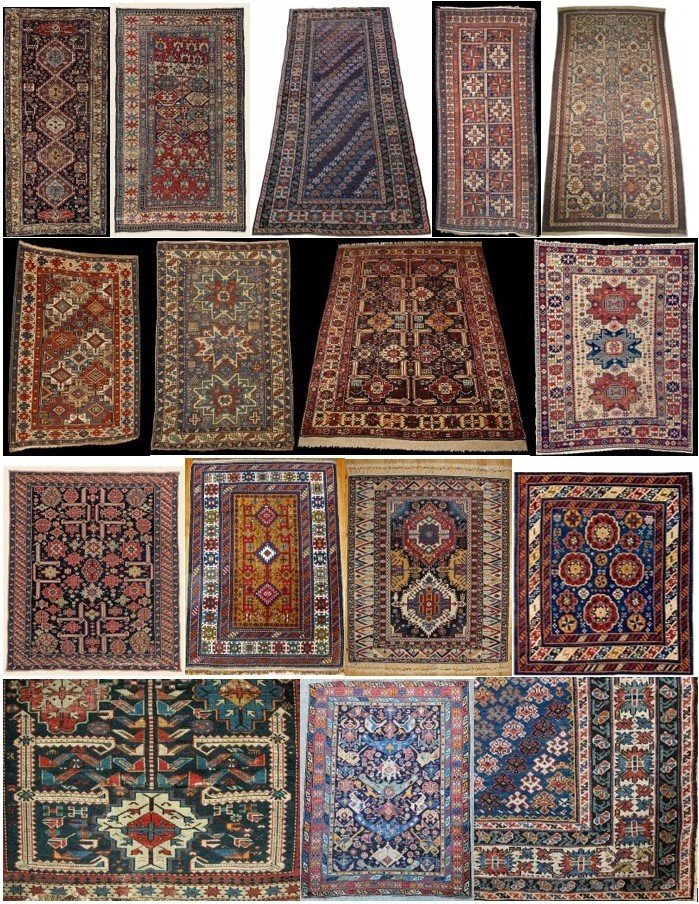 Around 1860, Very Nice Antique Kuba Shirvan Carpet, North West Azerbaijan-photo-8