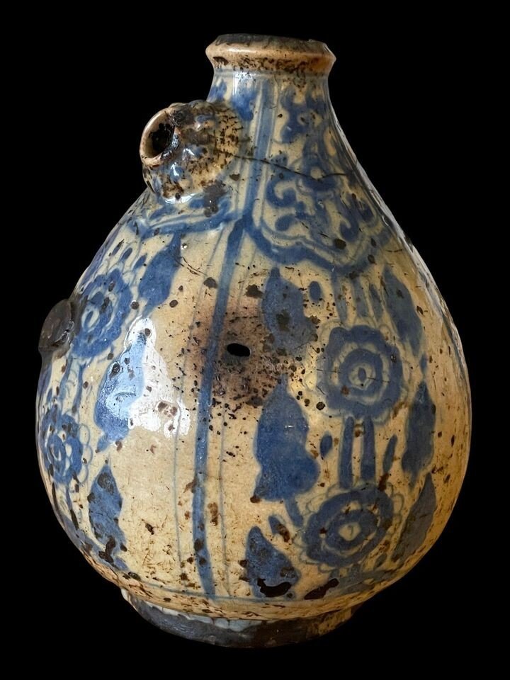 Persia,  Early Qajar Period / Late 18th Cty Ceramic Huka Base