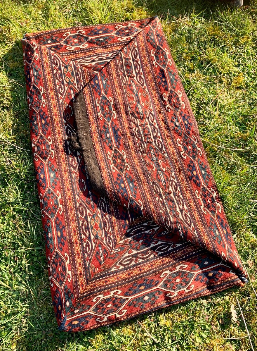 Sac / berceau kilim MAFFRASH Caucase milieu XIXe s-photo-1