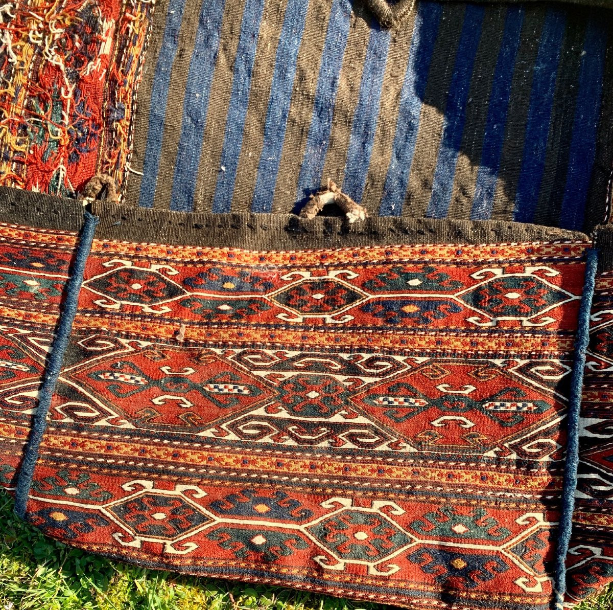 Sac / berceau kilim MAFFRASH Caucase milieu XIXe s-photo-6