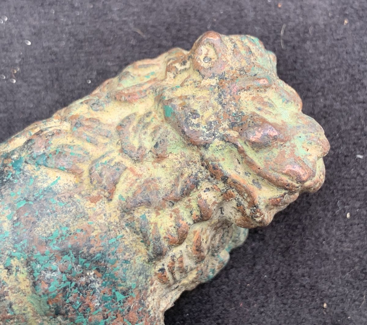 Bronze d'applique lion ép romaine IIIe IVe s-photo-3