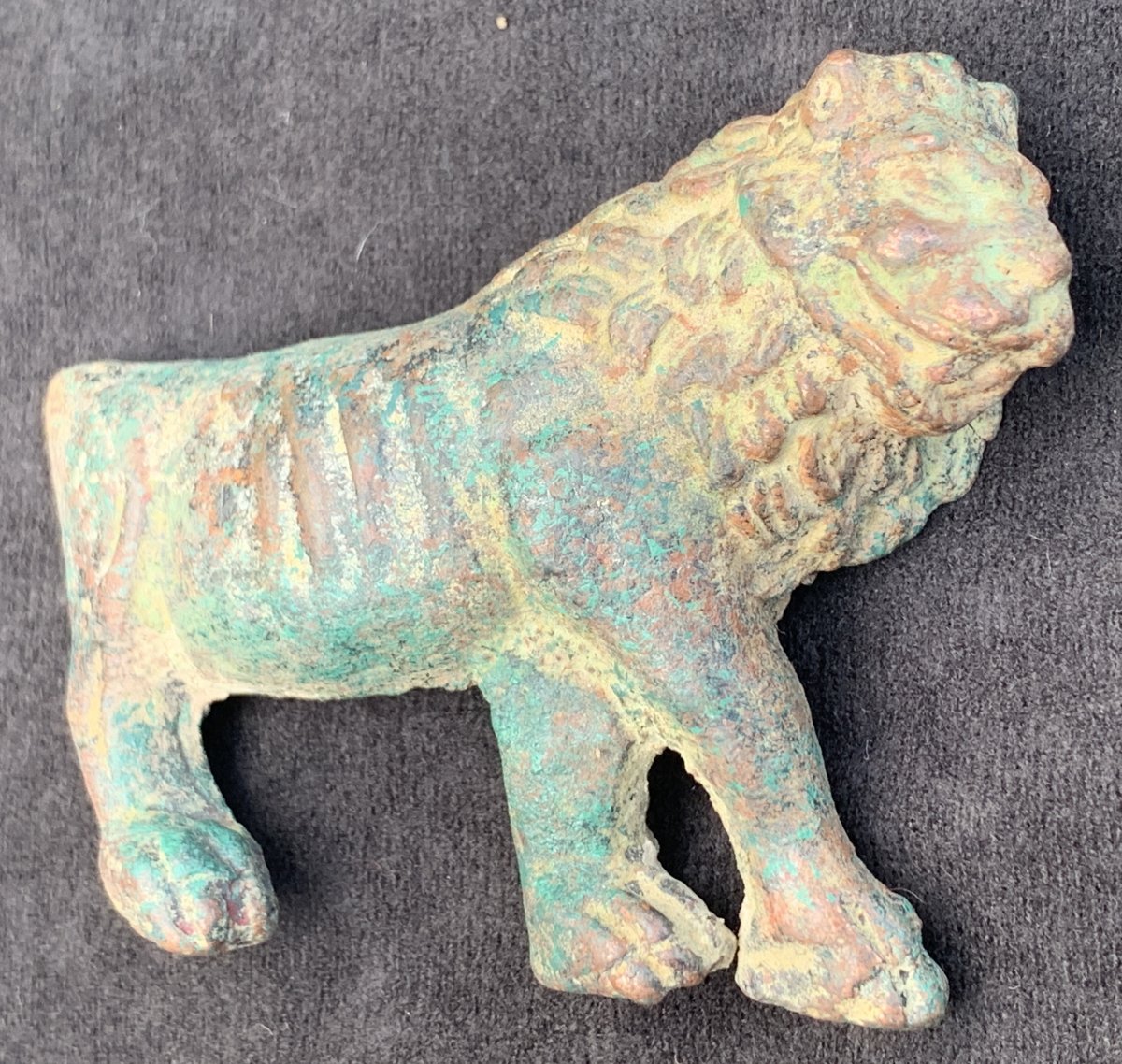 Bronze d'applique lion ép romaine IIIe IVe s-photo-3