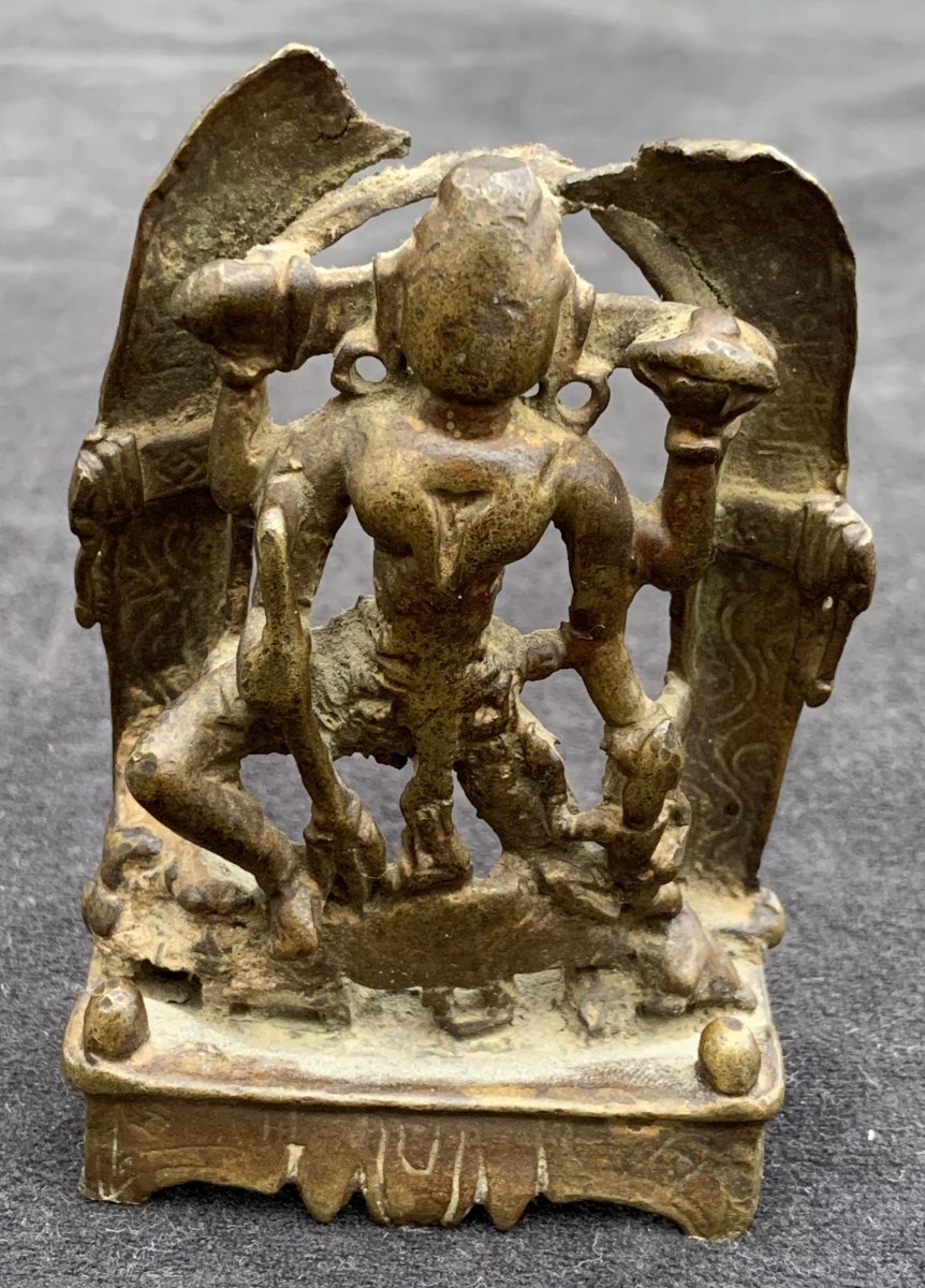 Vishnu Bronze Statue, India XVIIth Cty-photo-1