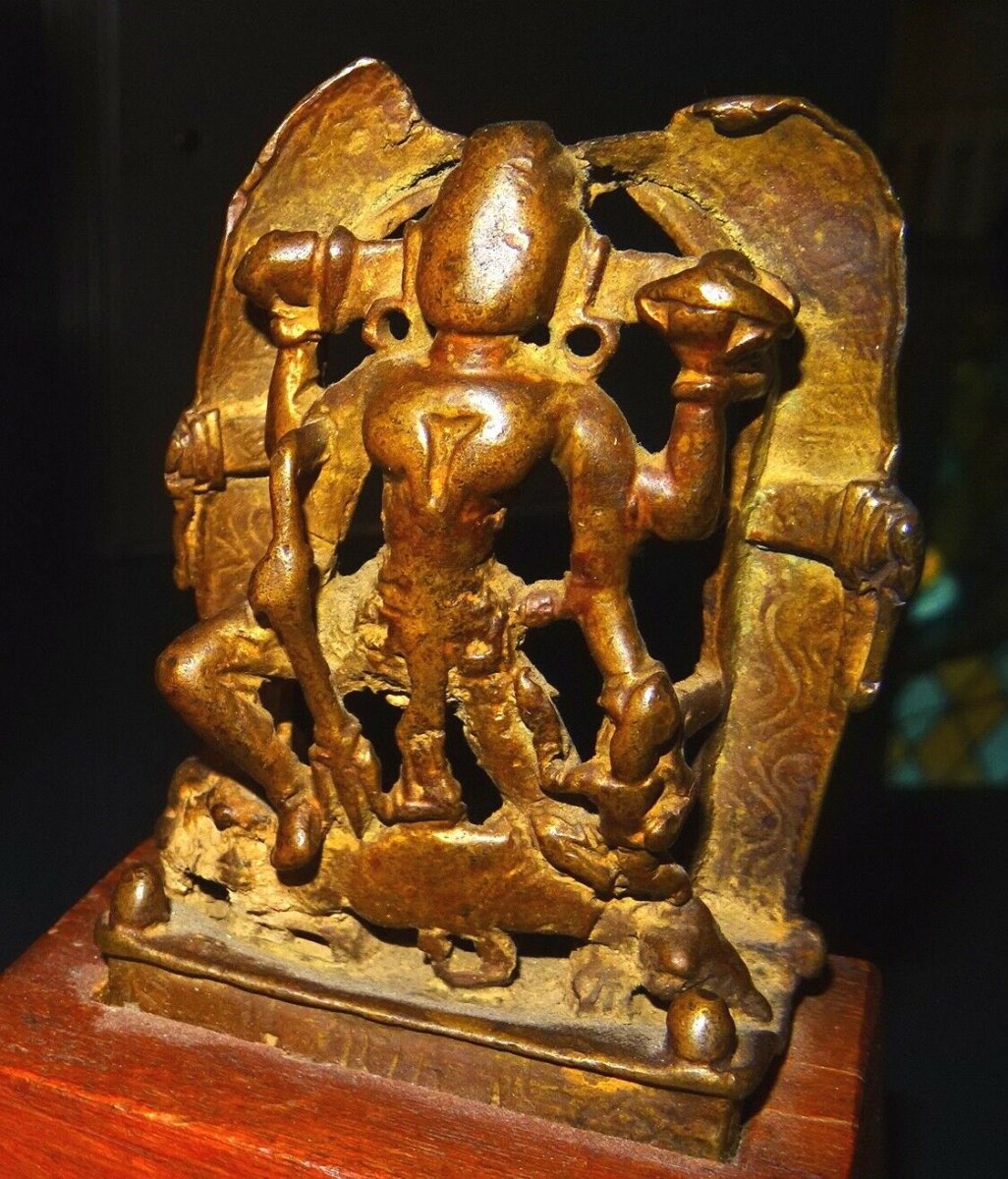 Vishnu Bronze Statue, India XVIIth Cty-photo-6