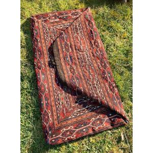 Mid 19th Cty Caucasus Maffrash Kilim Or Sumak Tecnic Bag/cradle