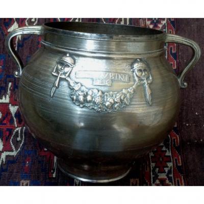 XVIth Italian Bronze Cooking Pot Cherubini Fecit