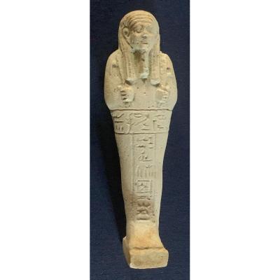 Bel oushebti fritte Egypte XXXe dynatsie (IVe avt JC)