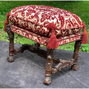 Epoque Louis XIV Superbe tabouret d'apparat