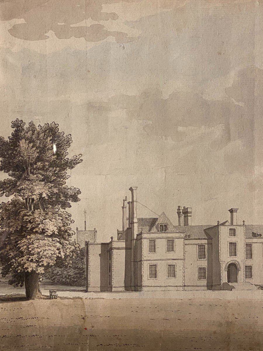 View Of An English  Manor, XIX Century-photo-2