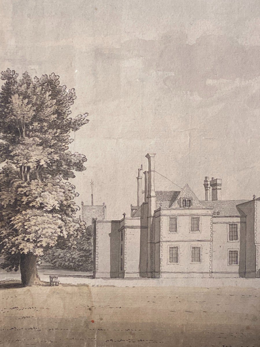 View Of An English  Manor, XIX Century-photo-3