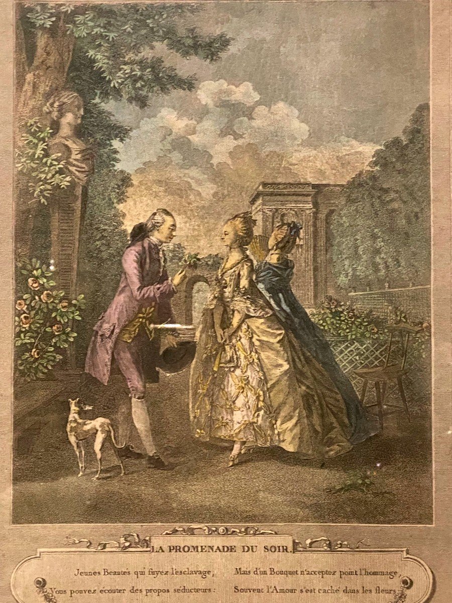 La Promenade Du Soir, Eau Forte, 1774-photo-2