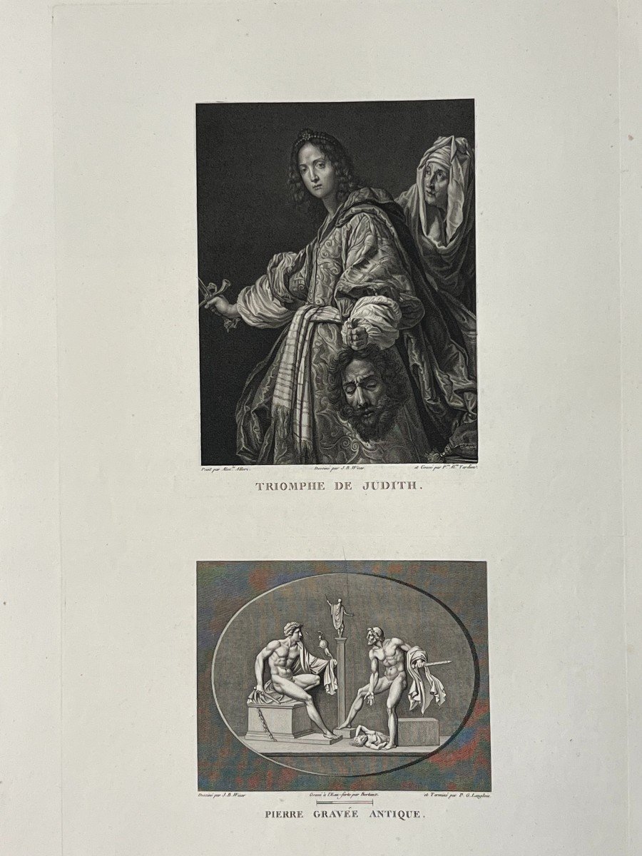 Triomphe De Judith, Alexandre Allori, Eau Forte-photo-1