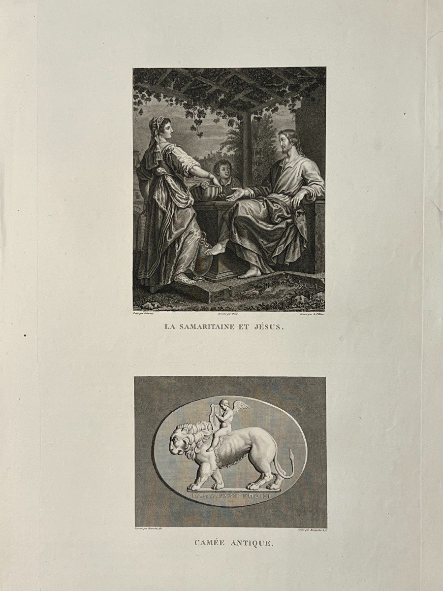 The Samaritan Woman And Jesus, Biliverti, Etching-photo-1