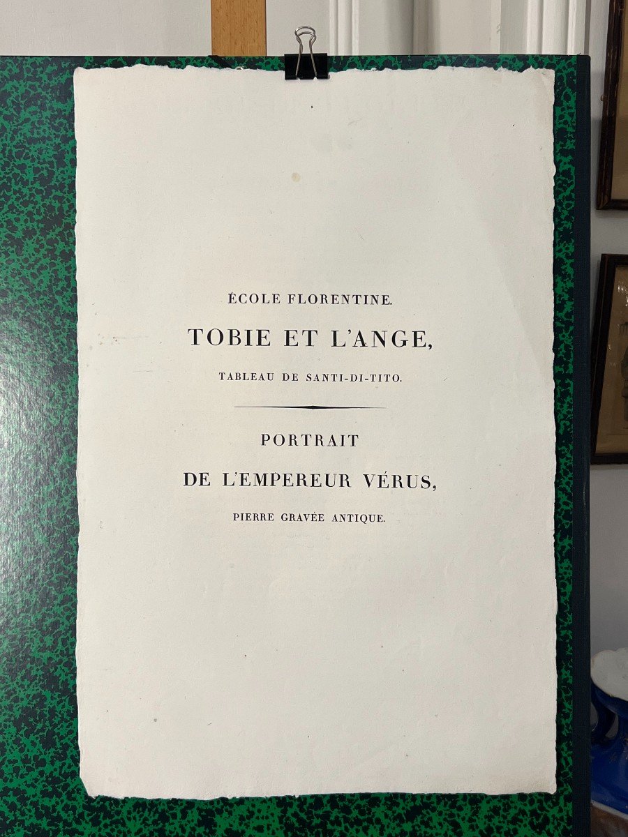 Tobie Et l'Ange, Santi-di-tito, Eau Forte-photo-2