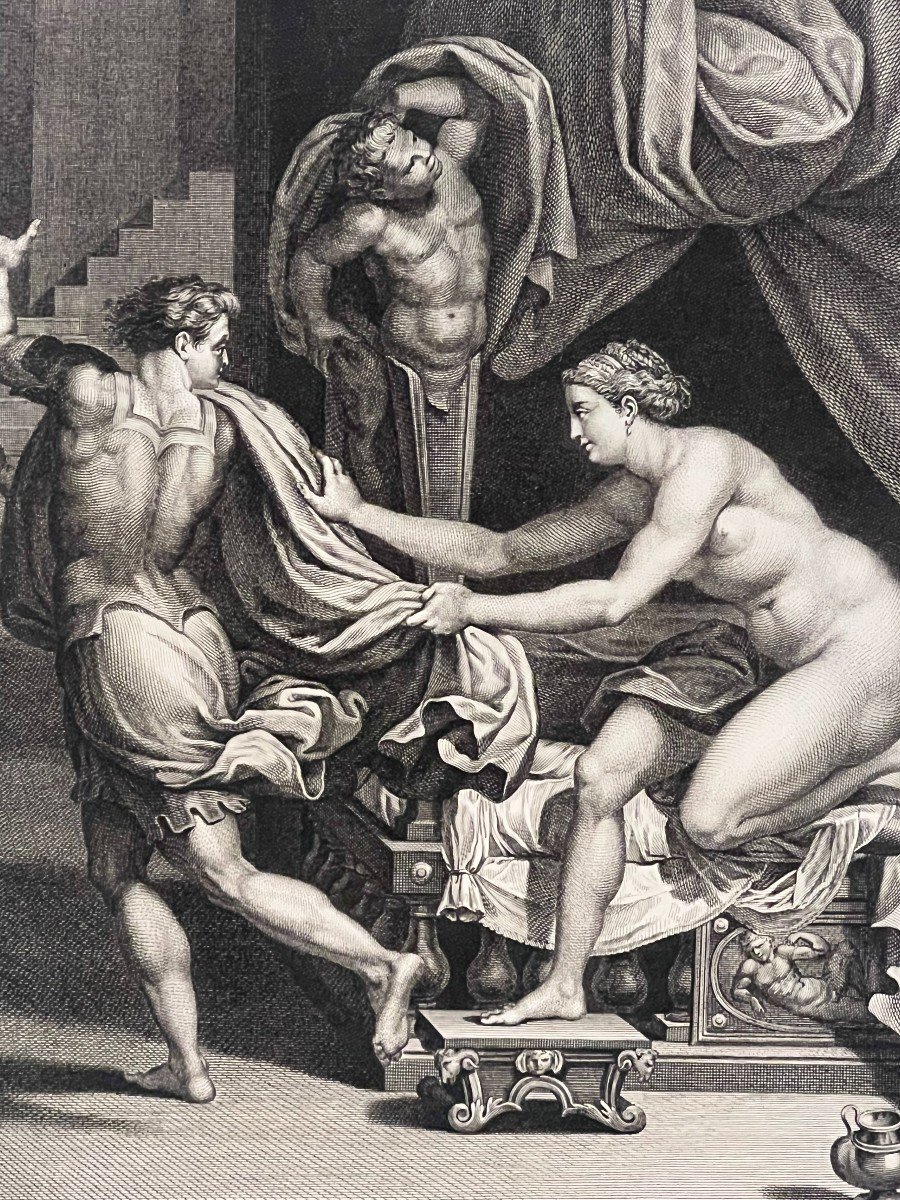 Joseph Et La Femme De Putiphar, Bronzino, Eau Forte-photo-3