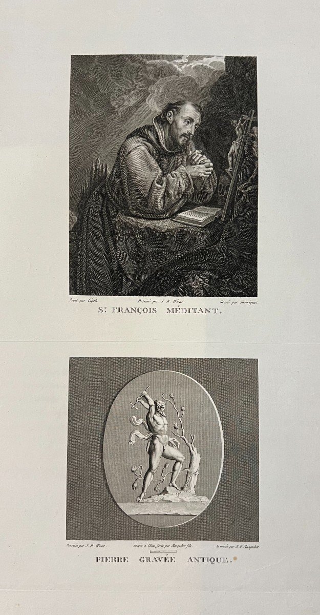 Saint Francis In Meditation, Cigoli, Etching