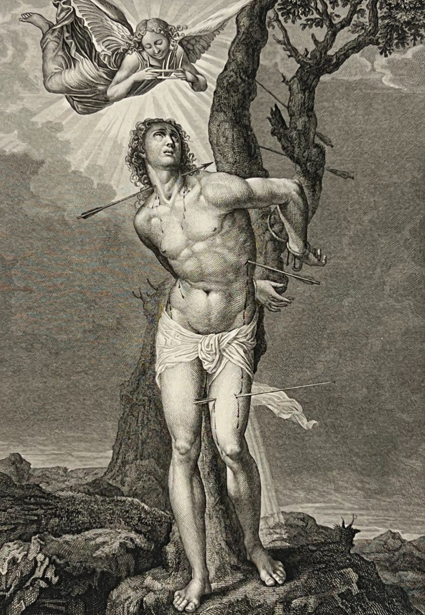 Saint Sebastian, Sodoma, Etching