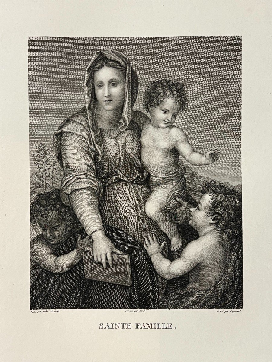 Holy Family, Andrea Del Sarto, Etching-photo-3