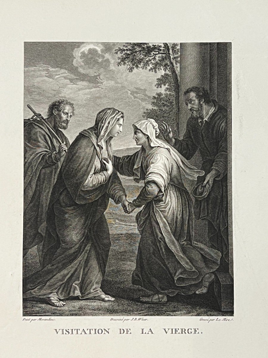 The Visitation Of The Virgin, Morandini, Etching-photo-2