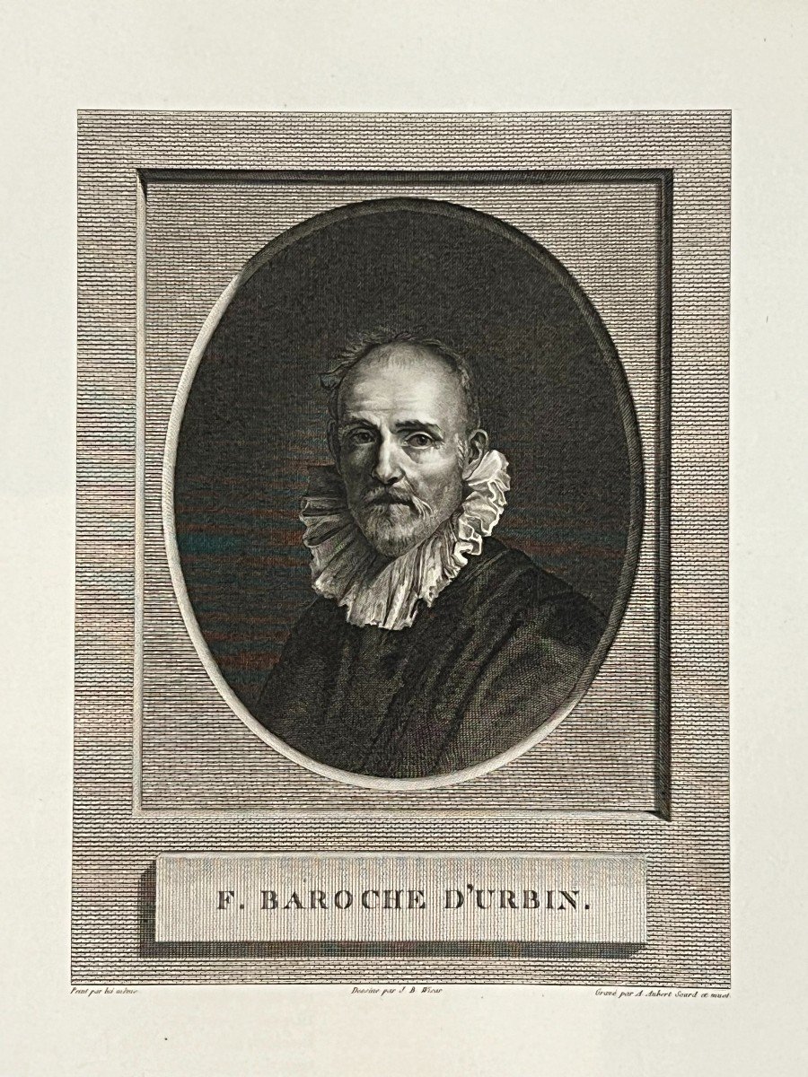 Frédéric Baroche, Self-portrait, Etching-photo-2