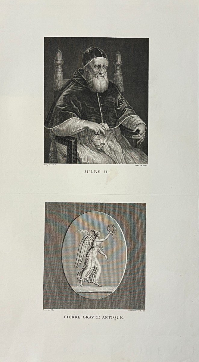 Portrait Of Julius Ii, Raphael, Etching