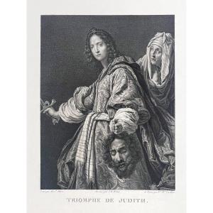 Triumph Of Judith, Alexandre Allori, Etching