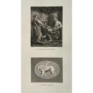 The Samaritan Woman And Jesus, Biliverti, Etching