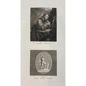 Saint Francis In Meditation, Cigoli, Etching