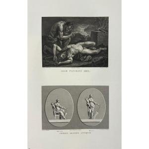 Adam Weeping For Abel, Charles Loth, Etching