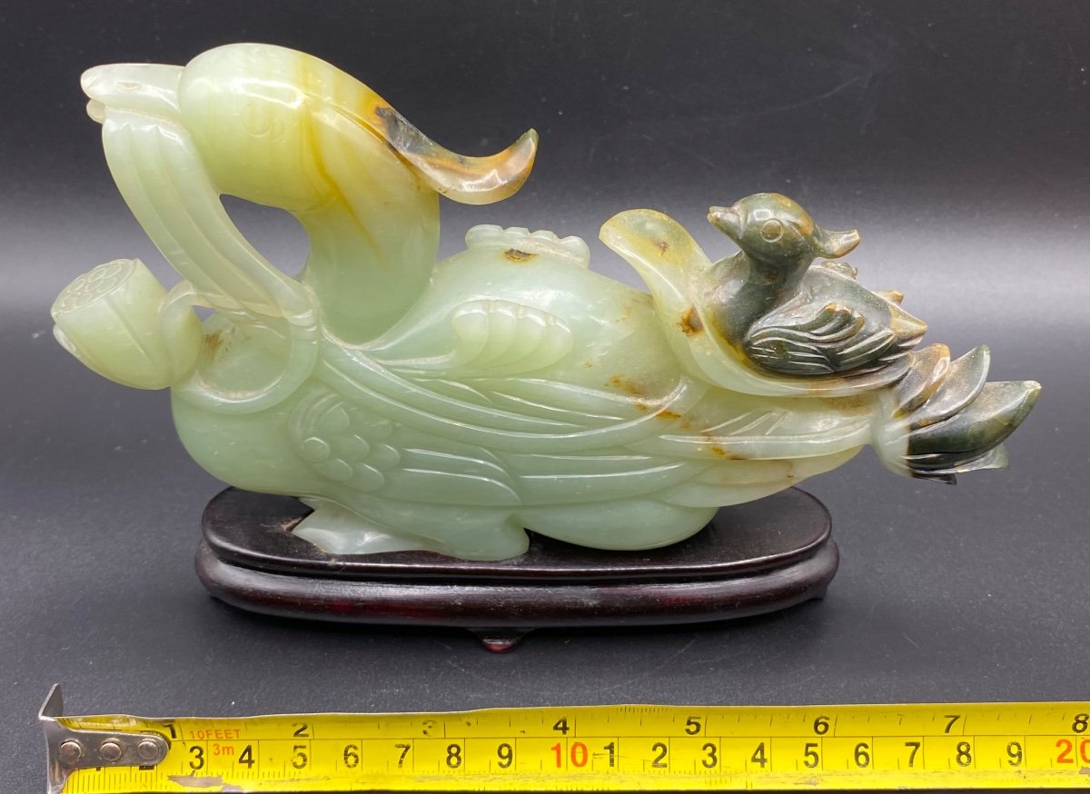 Chinese Cut Nephrite Jade 1930-photo-6