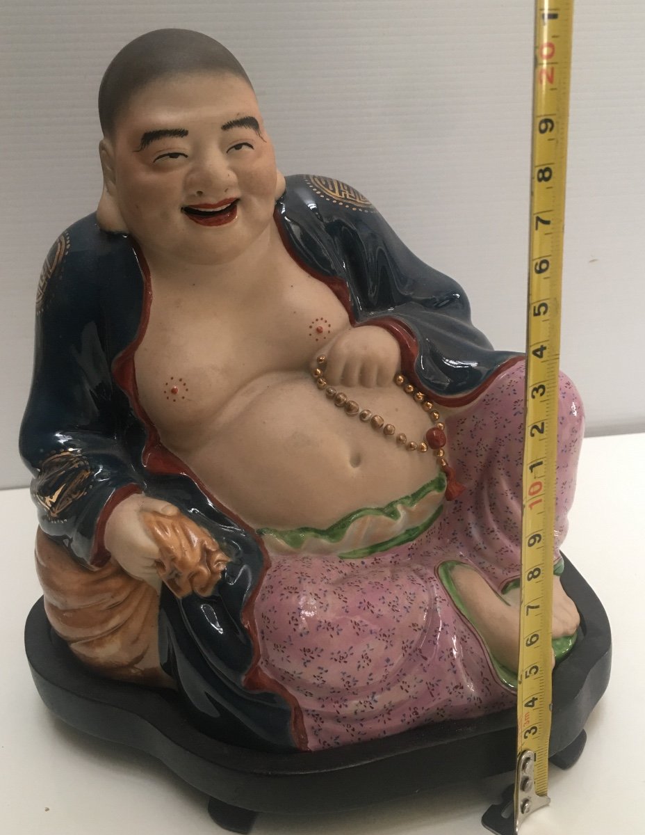 Japanese Satzuma Buddha Circa 1900-photo-6