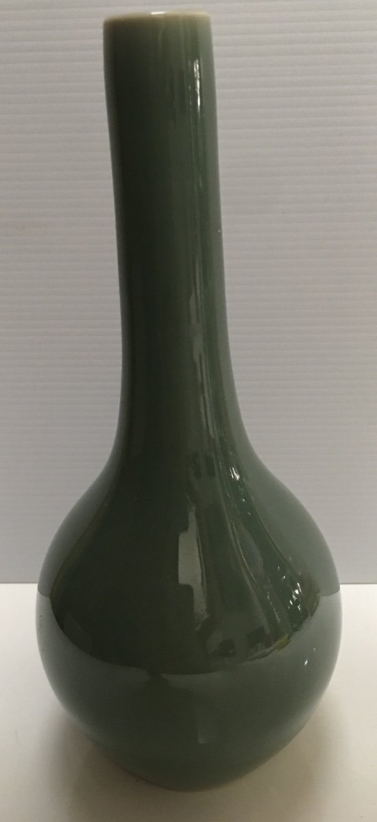 Japanese Celadon Porcelain Vase Circa 1900