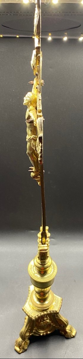 Christ In Gilt Bronze Jeansenist Nineteenth-photo-2