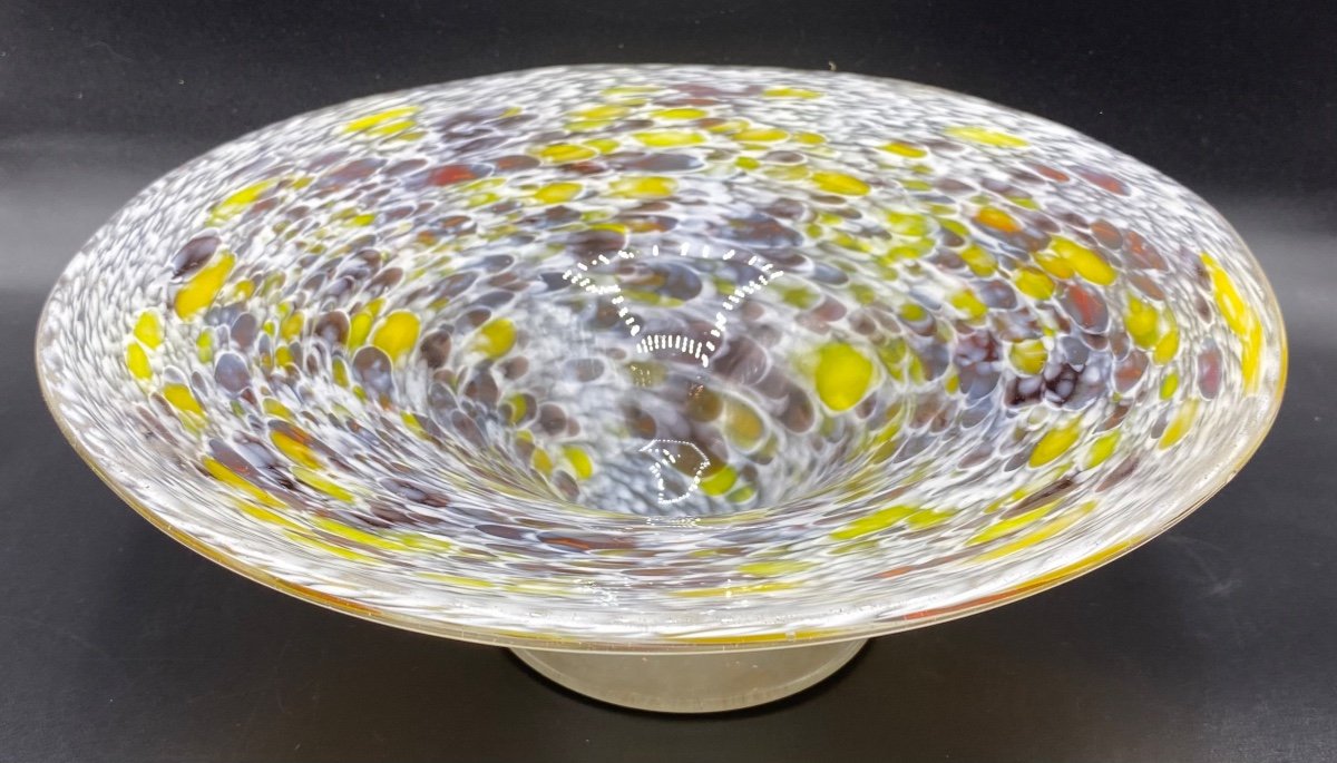 Double Layer Blown Glass Cup By Clichy Circa 1920