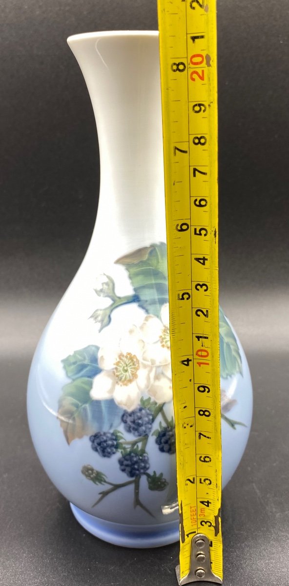 Copenhagen Porcelain Vase Circa 1960-photo-3