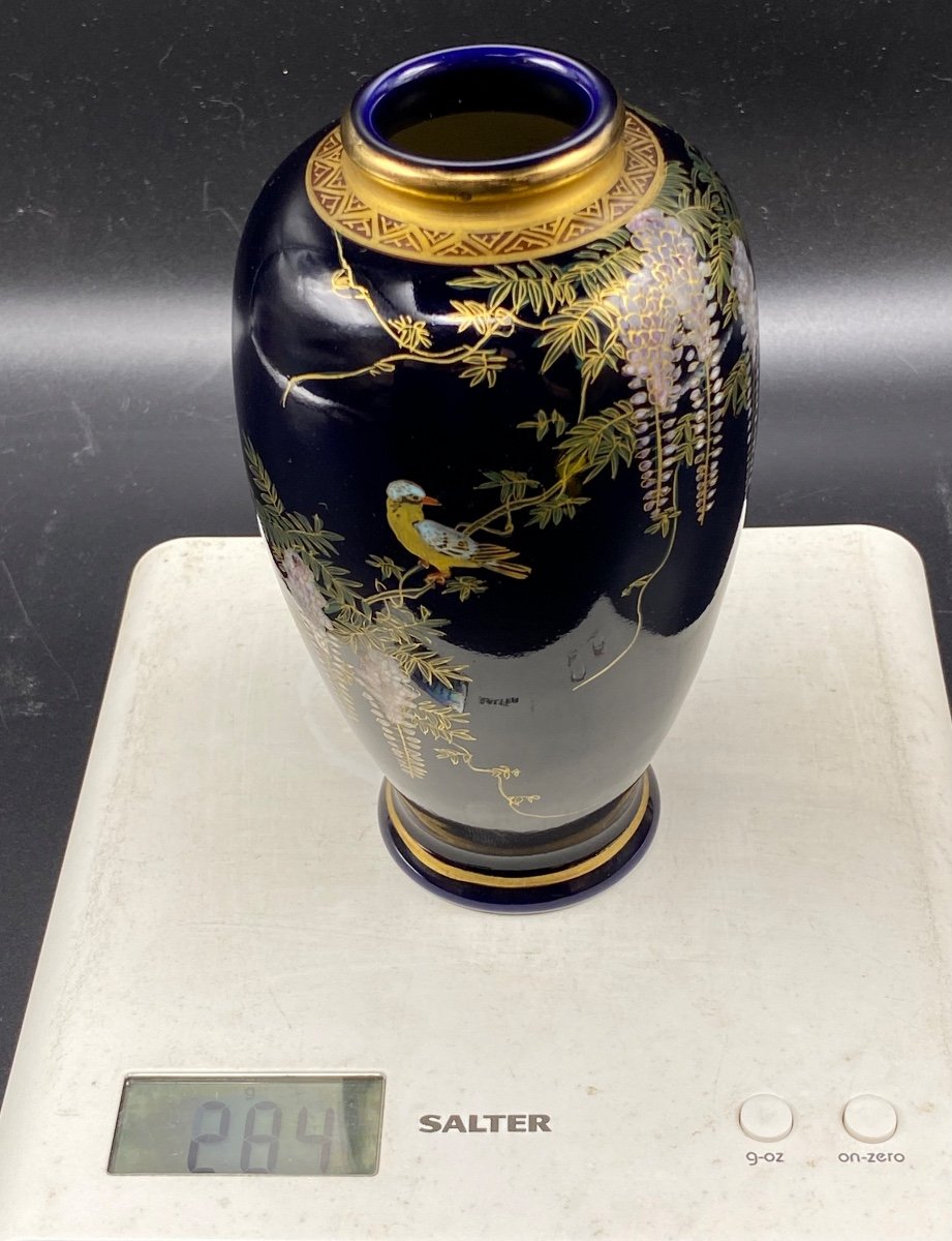 Vase Ovoïde En Porcelaine émaillée Du Japon Vers 1920-photo-8