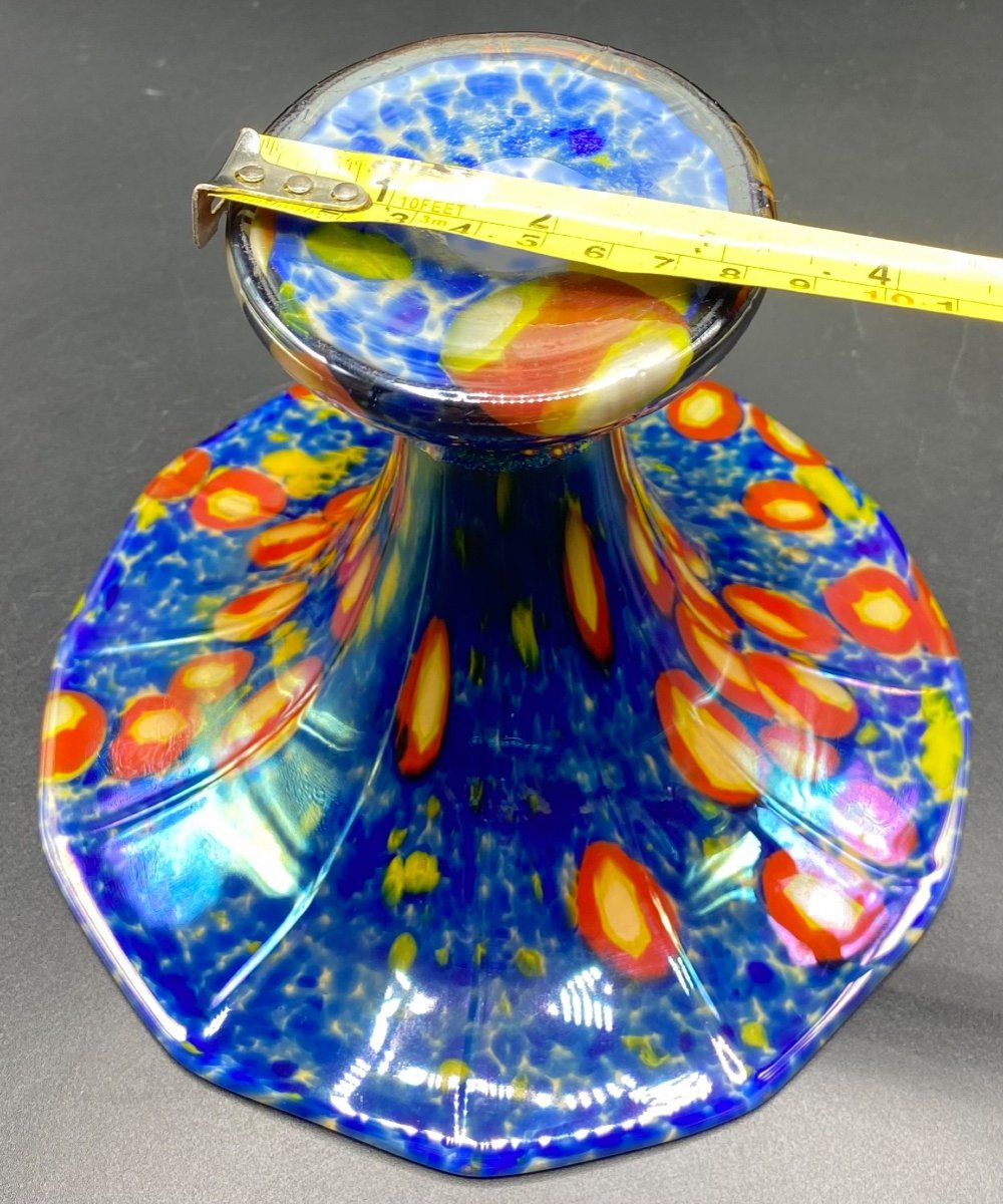 Tulip Vase In Multi-layer Glass Circa 1960/70-photo-5