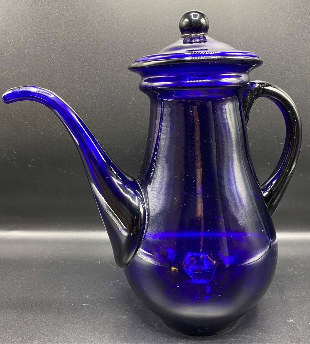 19th Century Sèvres Blown Crystal Jug-photo-3