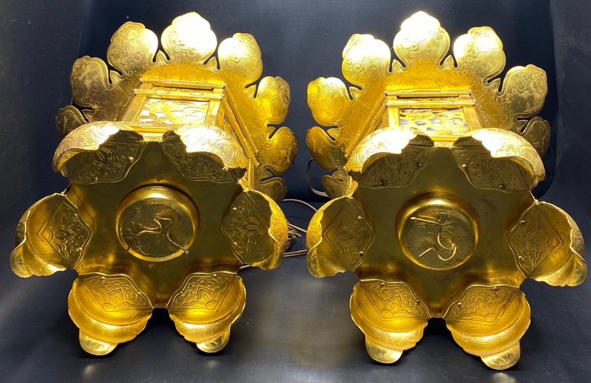 Pair Of Japanese Lanterns From The 1930s/40s-photo-1