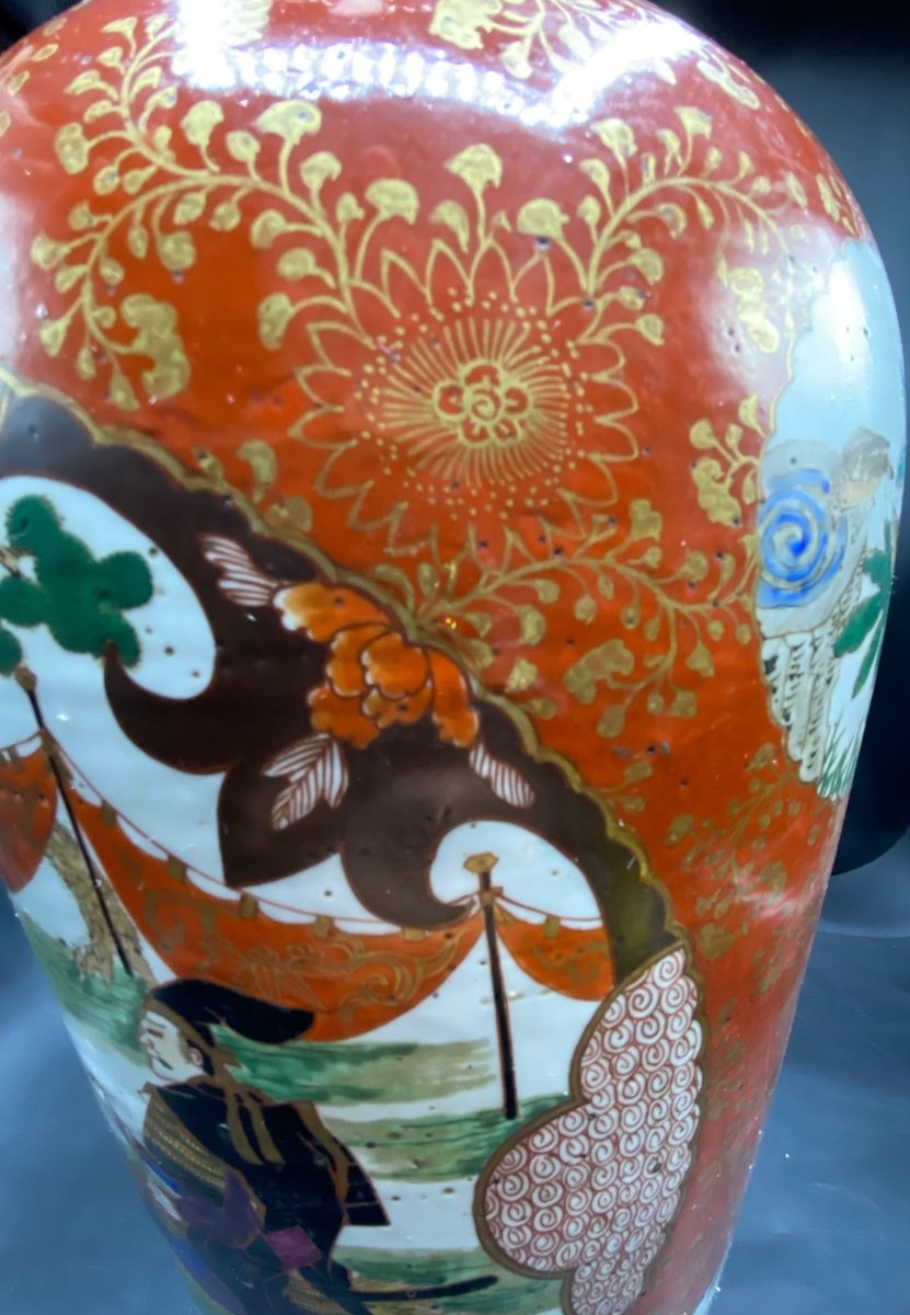 Satzuma Vase In Painted Enameled Porcelain From The 18th Century Japanese -photo-4