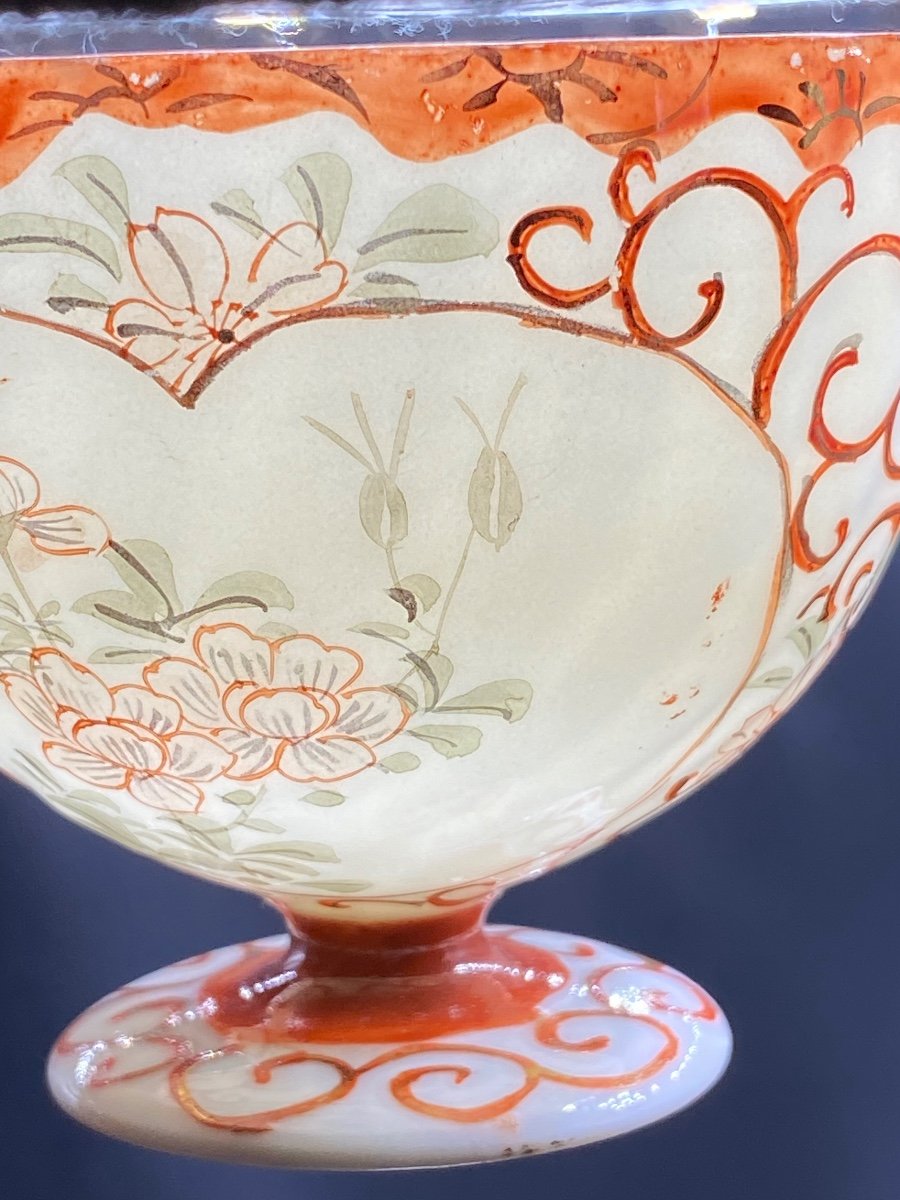 Tasse À Thé En Porcelaine «  Coquille D’œuf «  Japonaise Vers 1900-photo-1