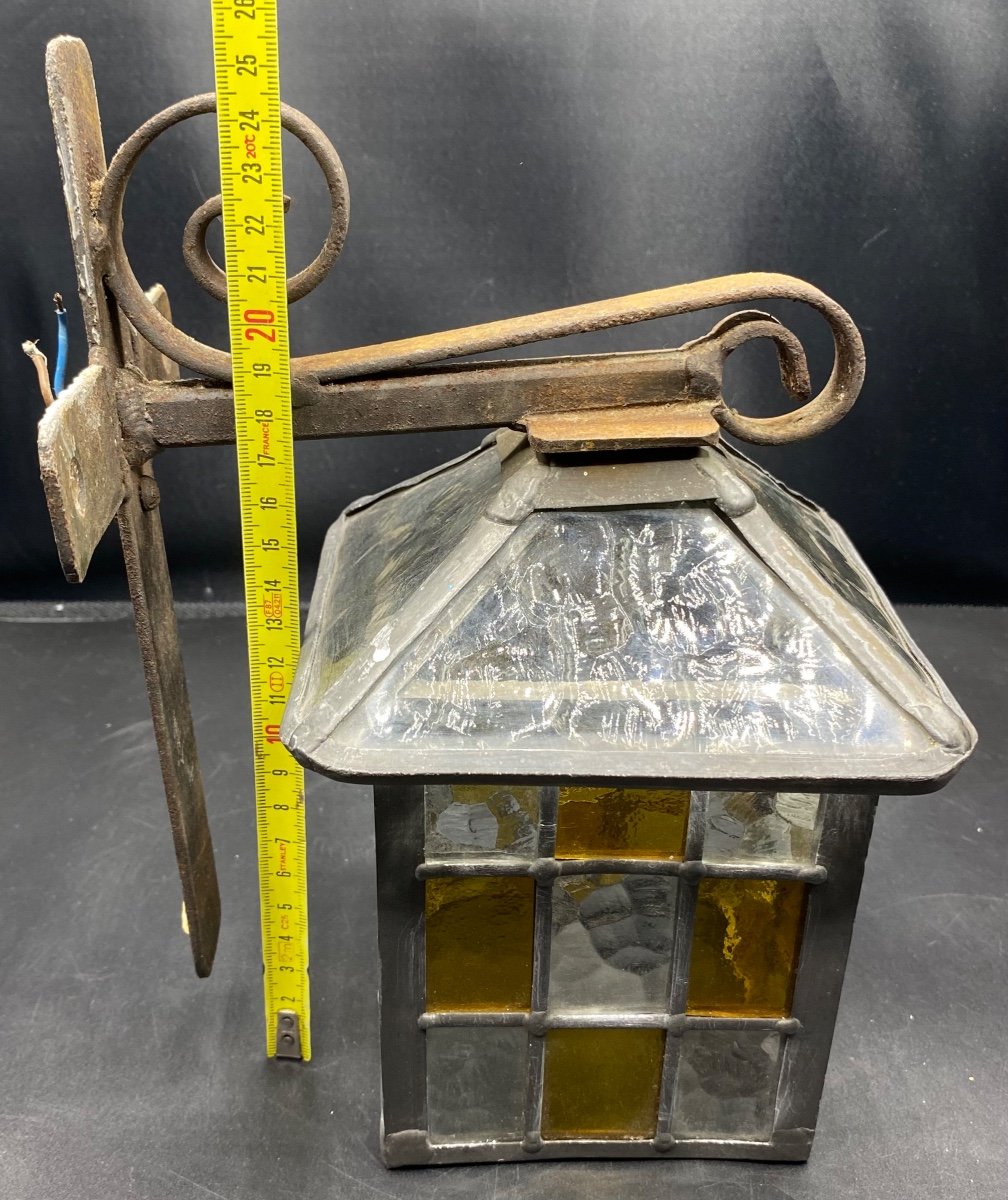 Small French 1930s Outdoor Lantern -photo-4