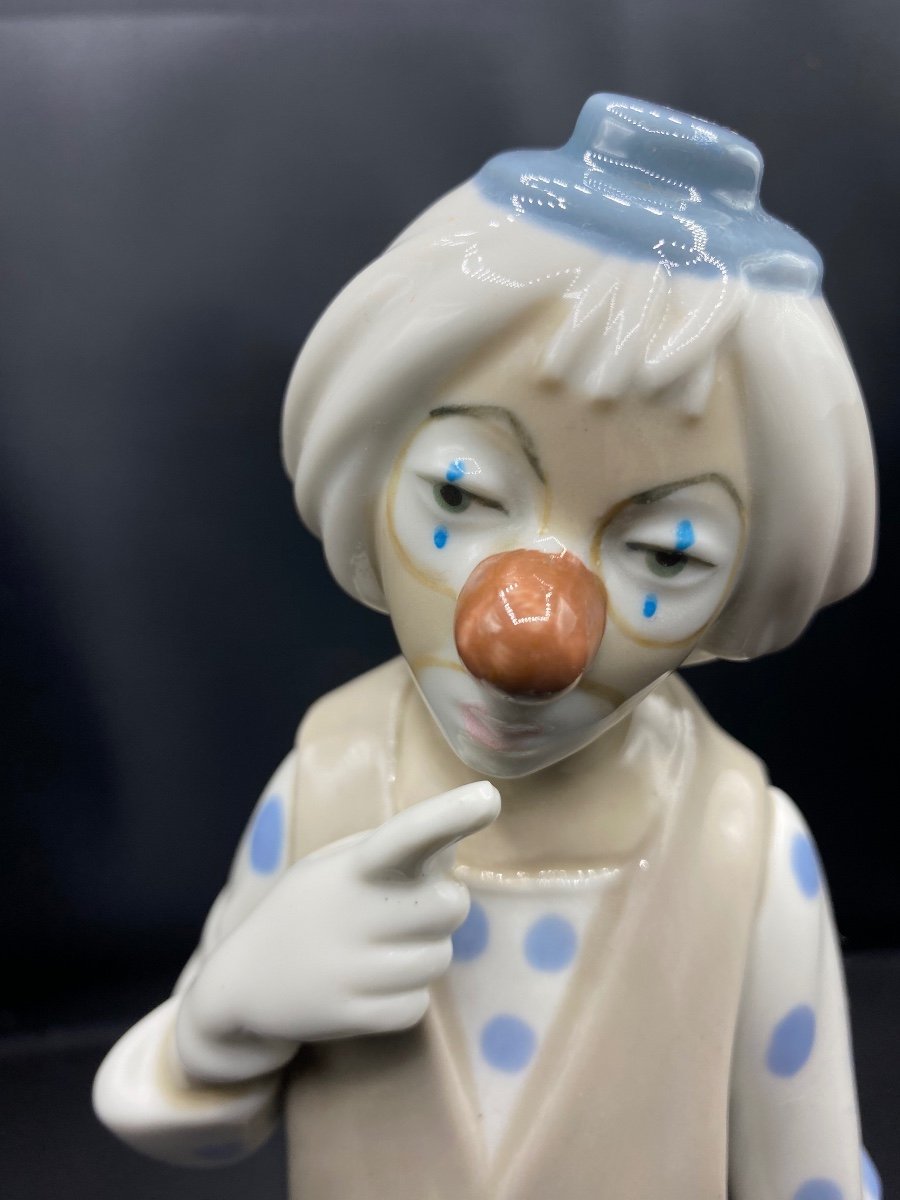 Clown Porcelain Subject By Casades Spain Circa 1950/60-photo-1