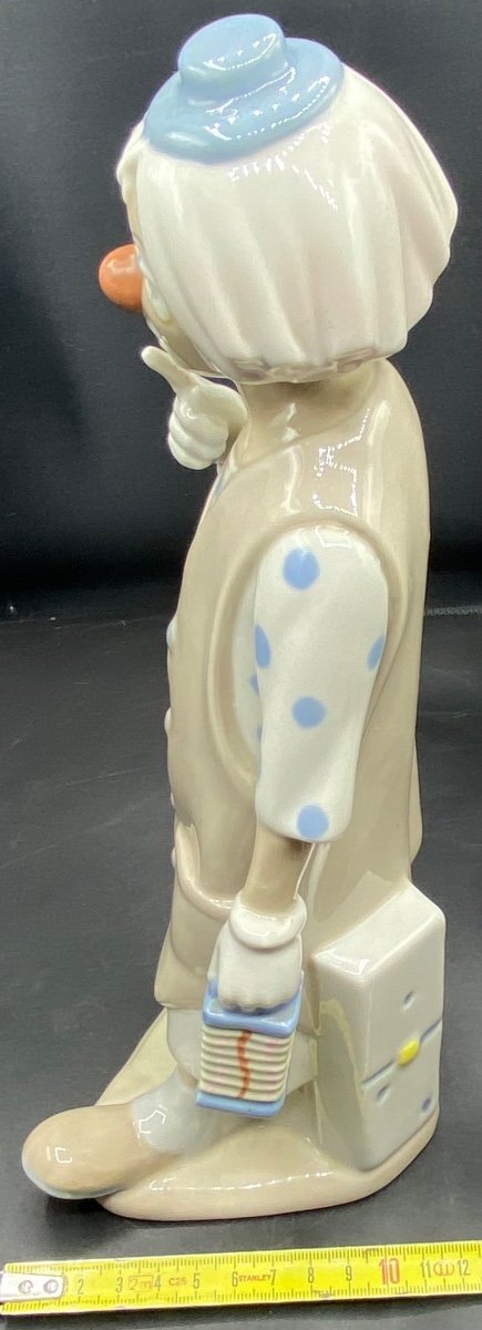 Clown Porcelain Subject By Casades Spain Circa 1950/60-photo-7