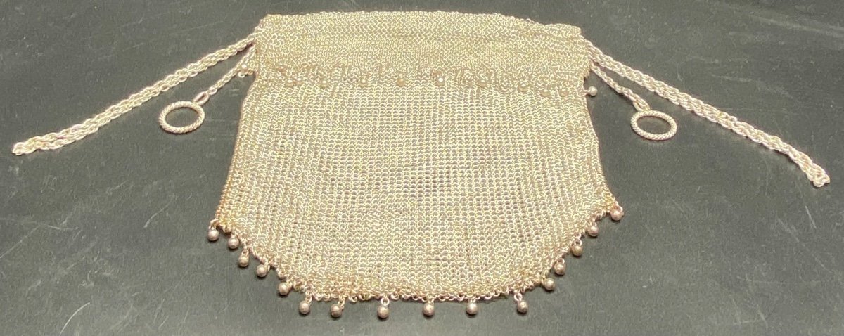 Evening Bag In Russian Sterling Silver Circa 1920