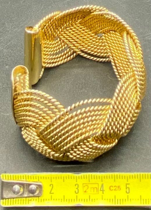 Bracelet En Métal Doré, Européen Des Années 1960/70-photo-6