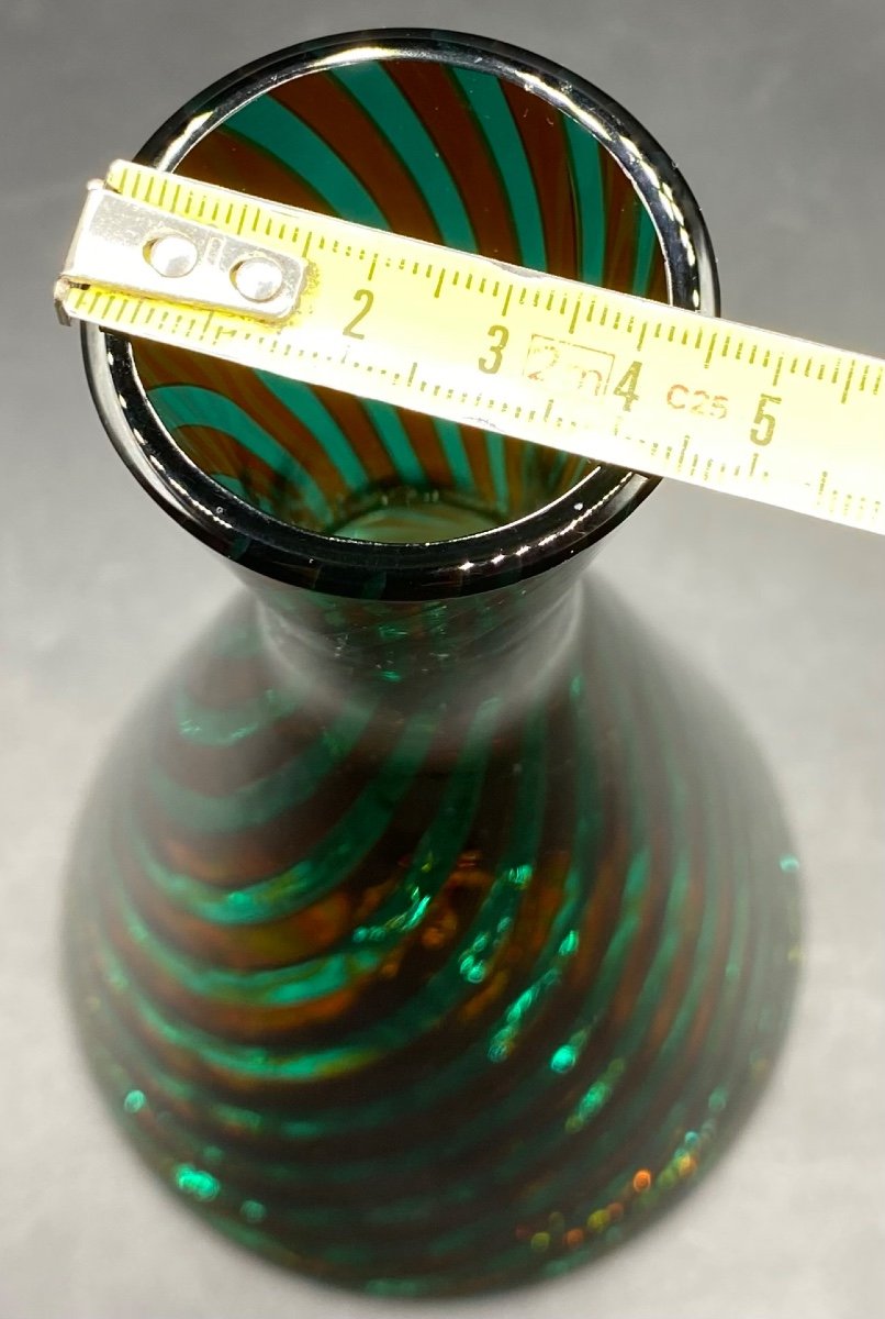 Viart Murano Multiple Layered Glass Soliflore Vase From The 1960s/70s-photo-5