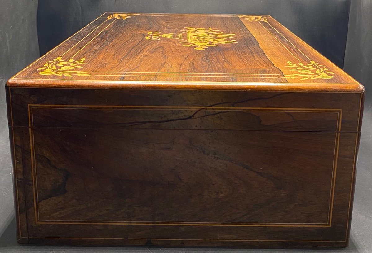 Large 19th French Marquetry Box -photo-2