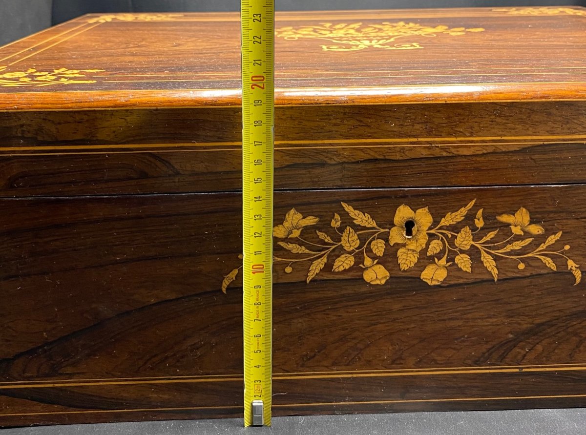 Large 19th French Marquetry Box -photo-5